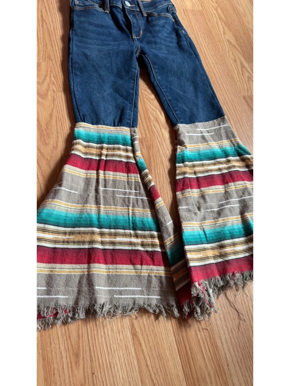 Old Navy Size 8 Girls Western Bell Bottoms